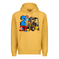 Mustard forklift birthday two Premium Hoodie - Artiststas