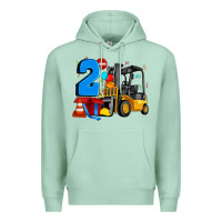 Seafoam forklift birthday two Premium Hoodie - Artiststas