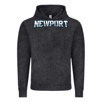Vintage Black Newport School Vintage Hoodie - linhVisuals
