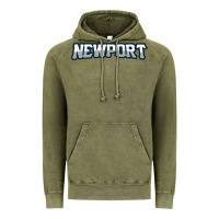 Vintage Olive Newport School Vintage Hoodie - linhVisuals