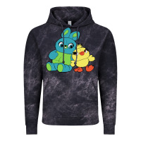 Cloud Black bunny and ducky Vintage Hoodie - linhVisuals