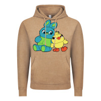 Vintage Coffee bunny and ducky Vintage Hoodie - linhVisuals