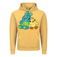 Vintage Mustard bunny and ducky Vintage Hoodie - linhVisuals