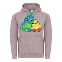 Vintage Zinc bunny and ducky Vintage Hoodie - linhVisuals
