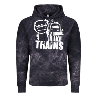 Cloud Black i like trains Vintage Hoodie - linhVisuals