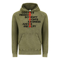 Vintage Olive anti trump resist Vintage Hoodie - linhVisuals