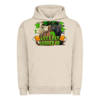 Pigment French Oak let's get lucked up charolais and black angus bull Urban Hoodie - RanaPortraitStore