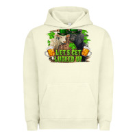 Pigment Pistachio let's get lucked up charolais and black angus bull Urban Hoodie - RanaPortraitStore