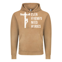 Vintage Camel even firemen need heroes lineworker powerline technician premium Vintage Hoodie - linhVisuals