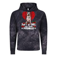 Cloud Black pitbull lover dog roses funny just a girl who loves pitbull 213 pitbul Vintage Hoodie - linhVisuals