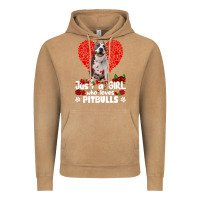 Vintage Camel pitbull lover dog roses funny just a girl who loves pitbull 213 pitbul Vintage Hoodie - linhVisuals