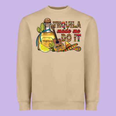 Tequila Made Me Do It Heavyweight Sweatshirt Designed By Ranaportraitstore