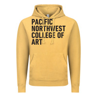 Vintage Mustard Pacific Northwest College of Art Vintage Hoodie - linhVisuals