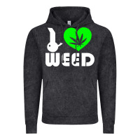Vintage Black i love weed fun Vintage Hoodie - linhVisuals