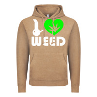 Vintage Coffee i love weed fun Vintage Hoodie - linhVisuals