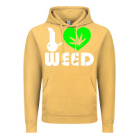 Vintage Mustard i love weed fun Vintage Hoodie - linhVisuals
