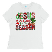 Jesus Is The Reason For The Season Christmas Bbs Ladies Tee | Teevron