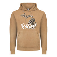 Vintage Camel great lakes shaped men women petoskey stone michigan rocks pullover ho Vintage Hoodie - linhVisuals
