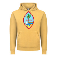 Vintage Mustard guam coat of arms souvenir gift flag chamorro t shirt Vintage Hoodie - linhVisuals
