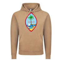 Vintage Coffee guam coat of arms souvenir gift flag chamorro t shirt Vintage Hoodie - linhVisuals