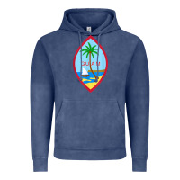Vintage Denim guam coat of arms souvenir gift flag chamorro t shirt Vintage Hoodie - linhVisuals