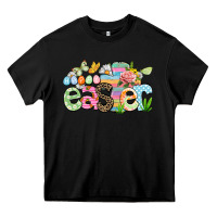 Black Happy Easter Easter Day Heavy Core Tee - CowGirlArtShop