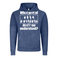Vintage Denim funny sign language gift men women hand symbol interpreter t shirt Vintage Hoodie - linhVisuals