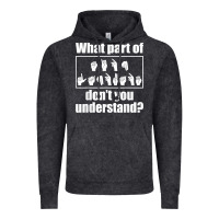Vintage Black funny sign language gift men women hand symbol interpreter t shirt Vintage Hoodie - linhVisuals
