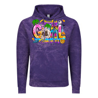 Cloud Purple spooky girl summer Vintage Hoodie - CowhideDigitalArt