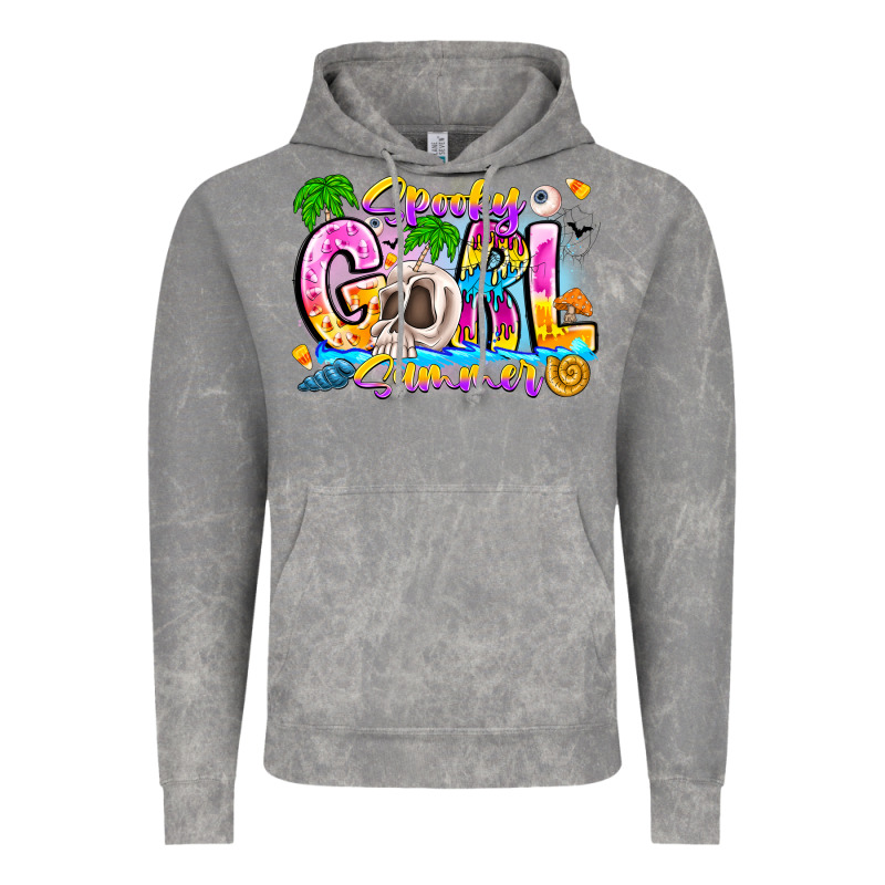 Spooky Girl Summer Vintage Hoodie by CowhideDigitalArt | Teevron