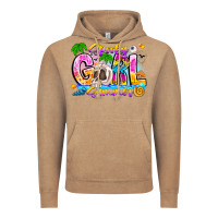 Vintage Coffee spooky girl summer Vintage Hoodie - CowhideDigitalArt