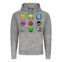Cloud Rock geometry dash insane Vintage Hoodie - linhVisuals