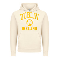 Vintage Artic womens dublin ireland varsity style shamrock green with amber print v Vintage Hoodie - linhVisuals