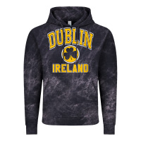 Cloud Black womens dublin ireland varsity style shamrock green with amber print v Vintage Hoodie - linhVisuals