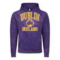Cloud Purple womens dublin ireland varsity style shamrock green with amber print v Vintage Hoodie - linhVisuals