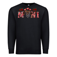 Black valentines day mini black Premium Sweatshirt - RanaPortraitStore