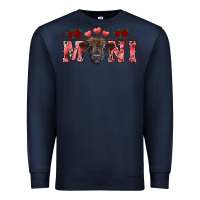 Navy valentines day mini black Premium Sweatshirt - RanaPortraitStore