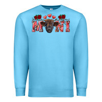 Ocean Blue valentines day mini black Premium Sweatshirt - RanaPortraitStore