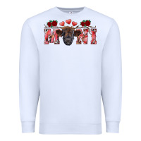White valentines day mini black Premium Sweatshirt - RanaPortraitStore