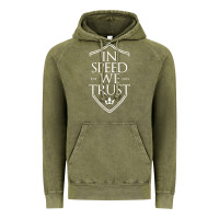 Vintage Olive in speed we trust Vintage Hoodie - linhVisuals