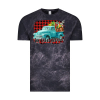 Cloud Black Tis The Season Christmas Truck Vintage Tee - FaDigitalArtStudio