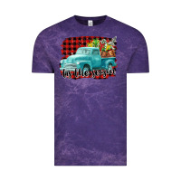 Cloud Purple Tis The Season Christmas Truck Vintage Tee - FaDigitalArtStudio