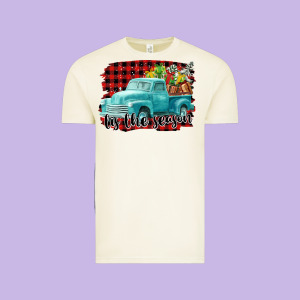 Tis The Season Christmas Truck Vintage Tee Designed By Fadigitalartstudio