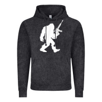 Vintage Black bigfoot with rifle sasquatch 2nd amendment gun t shirt Vintage Hoodie - linhVisuals
