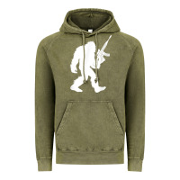 Vintage Olive bigfoot with rifle sasquatch 2nd amendment gun t shirt Vintage Hoodie - linhVisuals