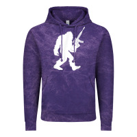 Cloud Purple bigfoot with rifle sasquatch 2nd amendment gun t shirt Vintage Hoodie - linhVisuals