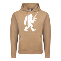 Vintage Coffee bigfoot with rifle sasquatch 2nd amendment gun t shirt Vintage Hoodie - linhVisuals