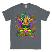 Charcoal Heather mardi gras mask Classic Tee - OliviaCreatesArt