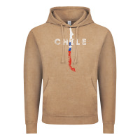 Vintage Coffee chilean map and flag   distressed chile souvenir t shirt Vintage Hoodie - linhVisuals