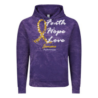 Cloud Purple sarcoma awareness t  shirt sarcoma awareness faith hope love   in this Vintage Hoodie - linhVisuals
